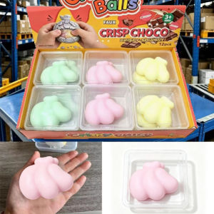 Schylling | 1PC Banana Crispy Squishy Stress Ball Đồ Chơi Bóp Da Bằng Sáp Phục Hồi Chậm Để Giảm Căng Thẳng Giác Quan Yên Tĩnh
