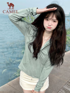 Camel outdoor womens anti-ultraviolet UPF 50+ thin jacket quick dry coat