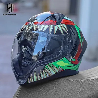 HNJ | Four Season High Vision Drinkable 3C Approved Full Face Helmet