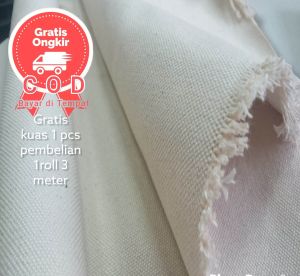 kanvas lukis marsoto tebal roll siap pakai uk 150cmx300cm