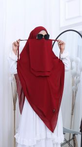 BISA COD Hijab Instan Syari Pet Antem Kode ASTIN-3XL Bahan Ceruty Babydoll By Ory AjeZas Collection