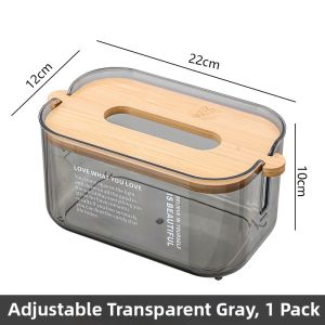 Creative Elevating Large Capacity Acrylic Tissue Box Holder