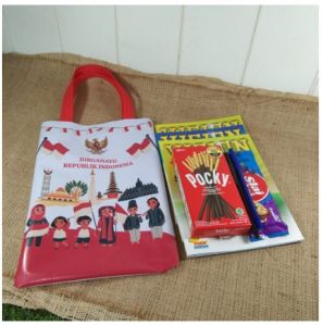 Tas Souvenir 17 Agustusan (SATUAN) 17an Lomba Dirgahayu Republik Indonesia Goodie Bag Merah Putih Indonesia