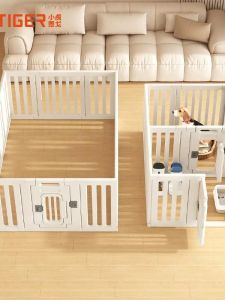 Indoor Dog Fence Pet Balcony Anti-Escape Small Dog Cage Free Combination Single Room Double Room Shelter for Dogs