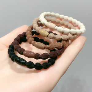 ยางรัดผมยืดหยุ่นสูงแบบใหม่ปี 2025 สำหรับผู้หญิง ยางรัดผมแบบมีสายรัดหนังที่ทนทานและมีสไตล์เรียบง่าย