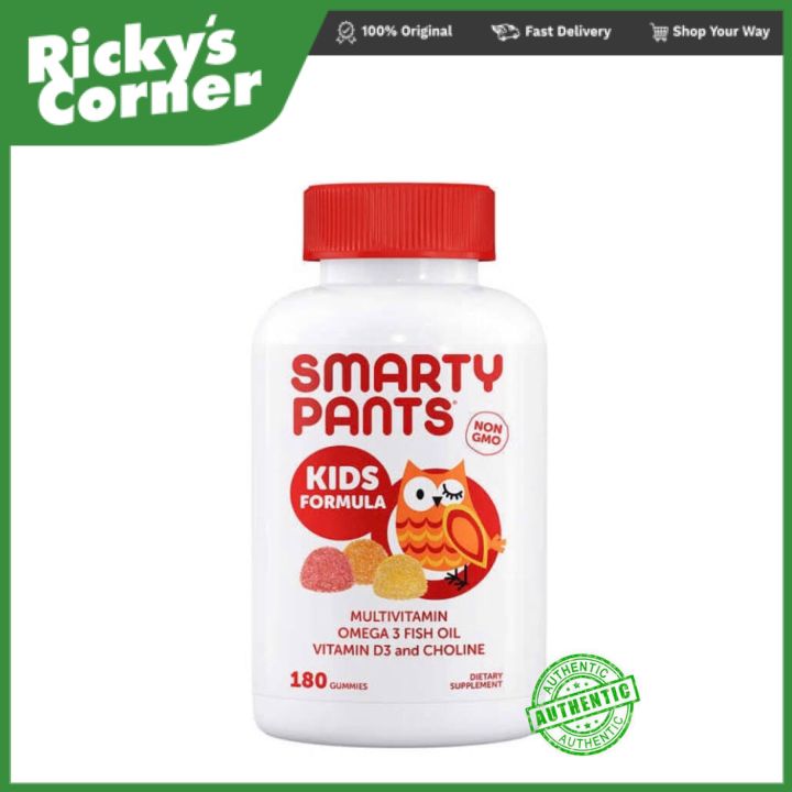 Smarty Pants - Kids Complete Gummies with Multivitamin + Omega 3 + Vitamin  D, 120 Gummies