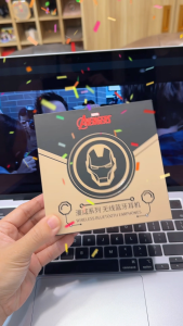 Ready Stock | Marvel Bluetooth Wireless TWS Earphone Retro CD Fidget Spinner 1500mAh Best Gift for Boyfriend