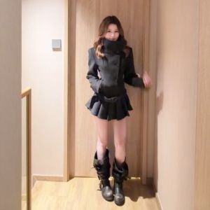 CHANGTONG | Bộ Áo Blazer và Chân Váy Lông Cừu Phong Cách Hepburn Sang Trọng