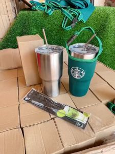 Ly Giữ Nhiệt 8 Tiếng Khổng Lồ 900ml Tặng Kèm Ống Hút Inox Túi Xách Ly Nước Giữ Nhiệt Ly Inox Bình Nước Giữ Nhiệt