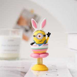 Creative Cute Yellow Man Car Interior Decoration Cartoon Dashboard Screen Instrument Panel Decorative Items Male Female Vehicle