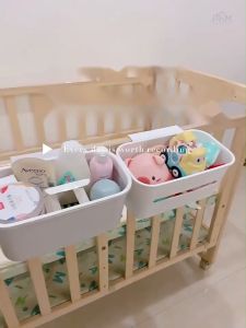 SG Crib Hanging Basket Bedside Diaper Table Multifunctional Storage Box Storage Bag Bedside Hanging Bag Fence Dormitory