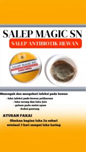 SALEP MAGIC SN SASET - salep antibiotik mengobati luka habis laga untuk ayam