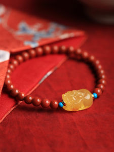 Natural South Red Agate Bracelet for Women Lucky Year of Birth Jewelry Traditional Chinese Style Wealth Attracting Bead Bracelet