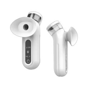 เครื่องพ่นไอน้ำนาโนแบบพกพาสำหรับบำรุงผิวหน้า พร้อมฟังก์ชั่นประคบร้อนและไอออน ช่วยให้ผิวแห้งเร็ว