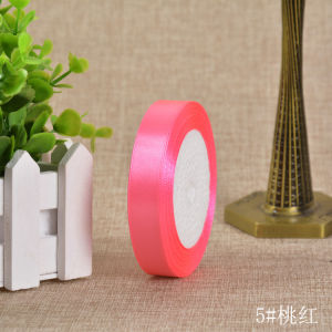 Satin Ribbons 15mm White Black Red DIY Crafts Polyester Ribbons Wedding Gifts Bouquet Home Decoration Ribbons 25Yards/Roll