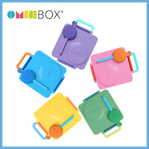 OmieBox Second Generation Childrens Lunch Box Portable Insulated Meal Bowl Baby Food Set Elementary School Student Dinnerware