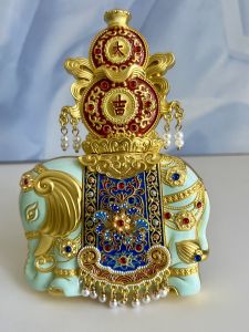 Đồ Trang Trí Tượng Voi Bắc Kinh Hình Chữ Nhật Có Chân Đế Đồ Trang Trí Nhà Bảng Gắn Vào Tủ Lạnh Hộp Quà Tặng