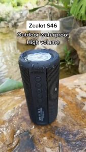 COD ZEALOT Portable Bluetooth Speaker Outdoor Waterproof S46 / Speaker Waterproof Bluetooth Full Bass Mini Outdoor  Bisa Menjawab Telpon