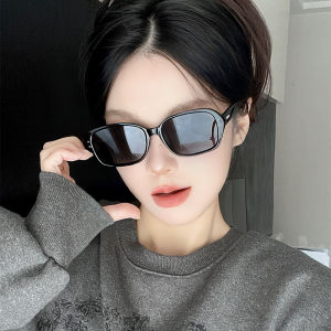 แว่นกันแดดทรงสี่เหลี่ยมสำหรับผู้หญิง ทรงหน้ากว้าง สไตล์ย้อนยุค ป้องกันรังสียูวี สไตล์เกาหลี น้ำหนักเบา เหมาะกับใบหน้าสี่เหลี่ยมและกลม