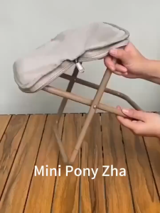 Foldable Outdoor Chair Portable Seat Camping Folding Chair Zipper Stool Fishing Stool