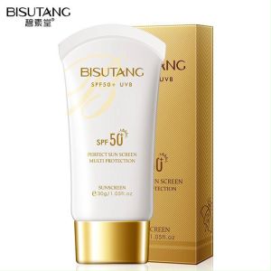 Kem Chống Nắng BISUTANG SPF 50+ Tuýp 30g - Ngăn Chặn Tia Cực Tím Tia UV Kiềm Dầu Nhờn Dưỡng Ẩm Bảo Vệ Da Khỏi Tia UV Trong Suốt 12 Giờ