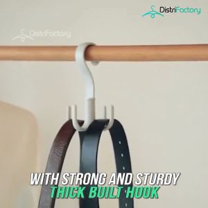 Rotatable 4-claw multipurpose hanger hook hanger tie silk scarf coat rack plastic hook shoe rack