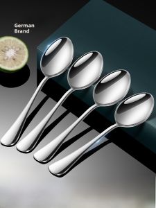 Thickened 304 Stainless Steel Spoon for Home Use Long Handle Soup Spoon Thickened Western Dining Utensils Personal Meal Spoon