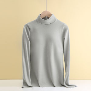 MiiOW | Áo sơ mi nữ cổ cao dày dặn có lót lông cừu MiiOW thường ngày mùa thu đông mặc trong ngoài trời ấm áp thoải mái