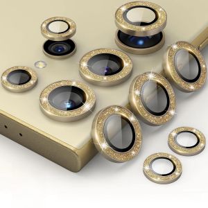 Kính Bảo Vệ Ống Kính Máy Ảnh Lấp Lánh Cho Samsung Galaxy S25/S24/S23+ FE - Shinny Vòng Kim Loại Bảo Vệ Nắp Ống Kính Phía Sau Tương Thích Với Ultra Model