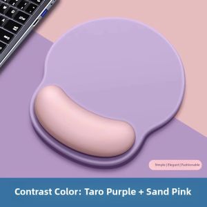 Thickened Memory Foam Wrist Support Mousepad Anti-Slip 3D Computer Gaming Mouse Mat Desktop Shoulder Relaxing Pad Ergonomic Design