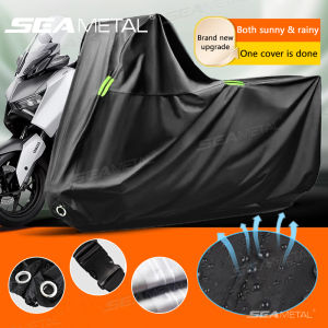 SEAMETAL Motorcycle Cover Thickened Oxford Cloth Waterproof Rain Dust UV Outdoor Protective Cover for Motorcycle Scooter