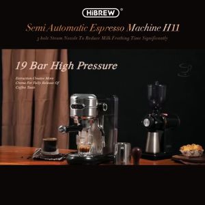 Máy pha cà phê espresso bán tự động thương hiệu Mỹ HiBREW cao cấp H11 - Bảo Hành 12 Tháng