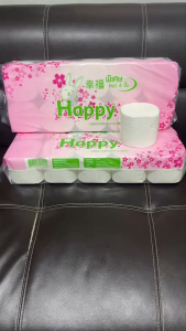 กระดาษทิชชู่ไร้แกน Happy ให้บริการ: กระดาษชำระ 10 ม้วน พร้อมส่ง ปลอดภัย สวยทุกวัน