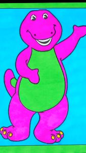 Barney and Friends - Set 10 Tờ Tranh Tô Màu A4 A5 Dành Cho Màu Sáp Màu Chì - TRANH TÔ MÀU COLOR LAND
