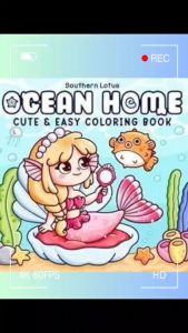 OCEAN HOME Buku Mewarnai Sketsa Gambar Untuk Semua Umur Coloring Book Ukuran Kertas A4 Tebal 220 gsm