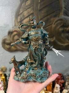 Tượng Nhị Lang Thần Dương Tiễn . bột đá cao cấp . đẹp thần thái.