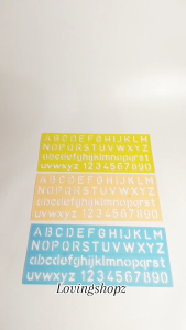 Penggaris Huruf/Abjad 275 X 11 cm Mistar Huruf dan Angka 275 X 11 cm