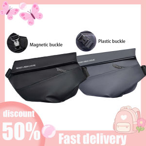 Mens Crossbody Bag Functional Man Chest Bag Youth Casual Magnetic Buckle Bag Light Leisure Travel Chest Bag