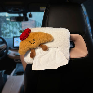 Creative Car Mounted Tissue Box Womens Style Hanging Design Automobile Center Console Storage Box Interior Decoration Accessories
