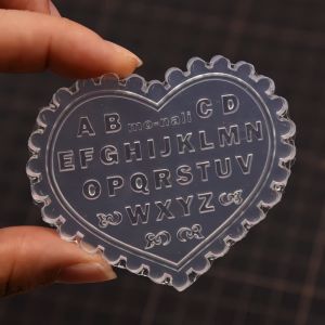 3D Silicone Nail Art Mold - English Alphabet Design DIY Gel Stamping Template for Manicure & Pedicure Odorless UV Gel Craft To