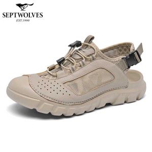 SEPTWOLVES | Premium Driving Summer Beach Sandals Men Soft Sole