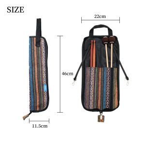 IRIN | IRIN Drumstick Bag Ethnic Style Thicken Oxford Cloth Case Large Capacity Handbag For Percussion Instrument Accessories