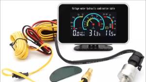 3-in-1 Auto Car LCD Meter Digital Oil Pressure Voltage Water Temperature Gauge Universal Instrument 9-36V for Car/Truck/SUV/RV