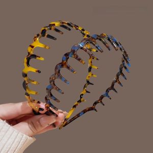 2025 New Retro Acetate Wave Hairband Womens Non-Choking High Cranial Top Volumizing Headband Hair Clip Fashion Accessory