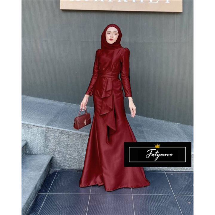 Long top dress muslimah