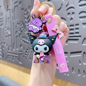 Gantungan Kunci Sanrio Keychain Karakter Kuromi Hello Kitty Melody Cinnamoroll