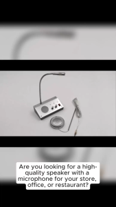 3W Dual Way Window Intercom System Anti-Interference Microphone for Office/Station/Snack Bar/Business/Store (E321)
