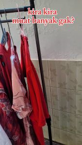 Gantungan Baju Rak Baju Gantungan Pakaian ala Korea Double Hanger Bisa Naik turun Adjustable