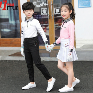 TTYGJ | Kids Long Sleeve Polo Tee Shirt