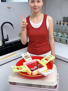 Cartoon Bear Hand Wash Foldable Mini Mop Desktop Cleaning Tool for Household & Bathroom Lazy Duster